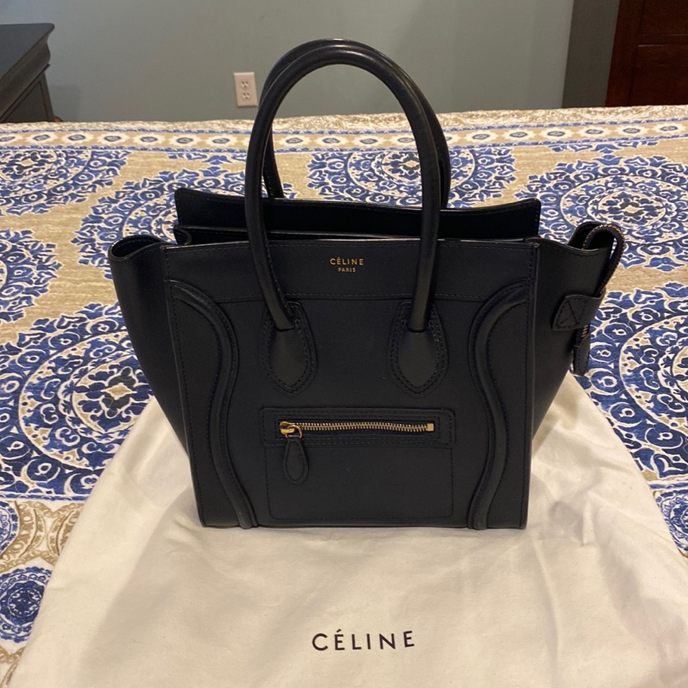 Celine Palmelato Micro Luggage Ink